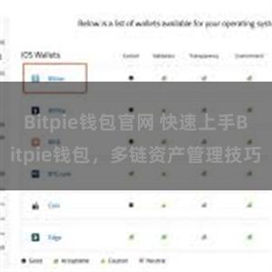 Bitpie钱包官网 快速上手Bitpie钱包，多链资产管理技巧