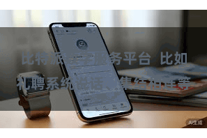 比特派数字服务平台  比如礼聘系统说话、集结相连等