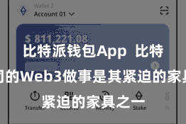 比特派钱包App  比特派公司的Web3做事是其紧迫的家具之一
